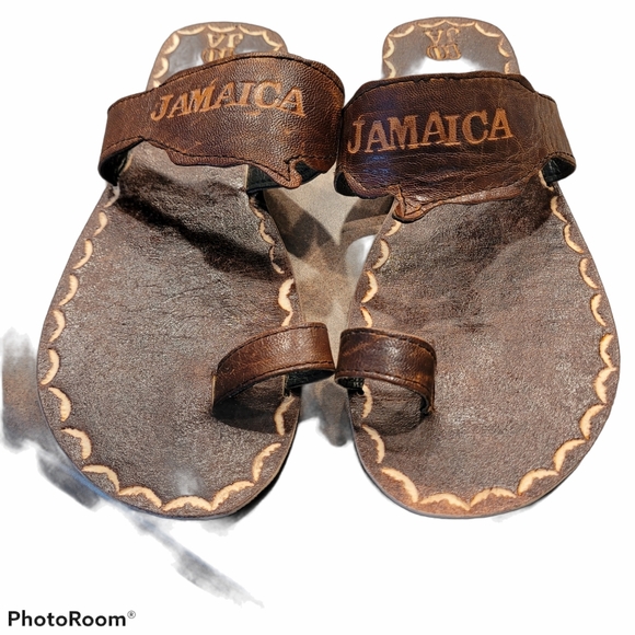 Shoes - Jamaica sandals. Pretty brown with ring toe.